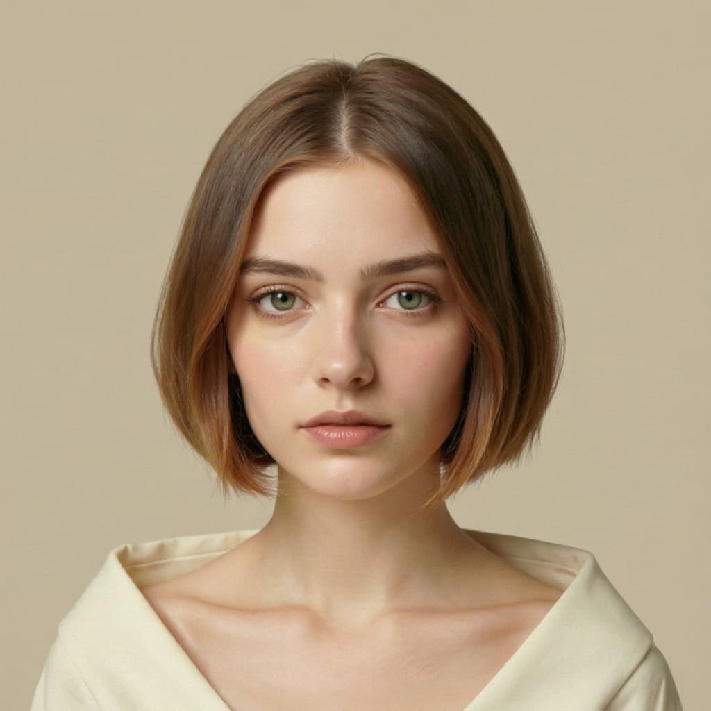 Lob Cut (Long Bob) hairstyle example | AI Hairstyle Changer